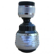 LASCO 09-1230 Faucet with Swivel Spray Siroflex Dual Thread  Black - B005IQH1W6